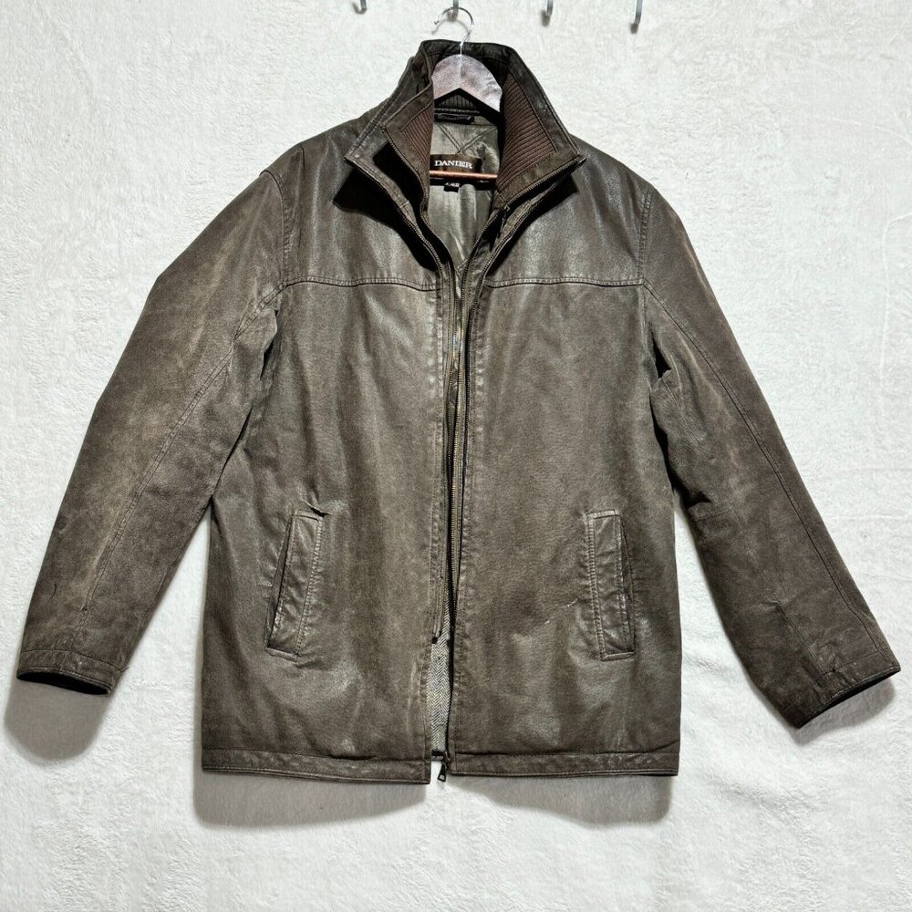 Danier Soft Leather Jacket Coat Brown Thinsulate Lining Men's Size S